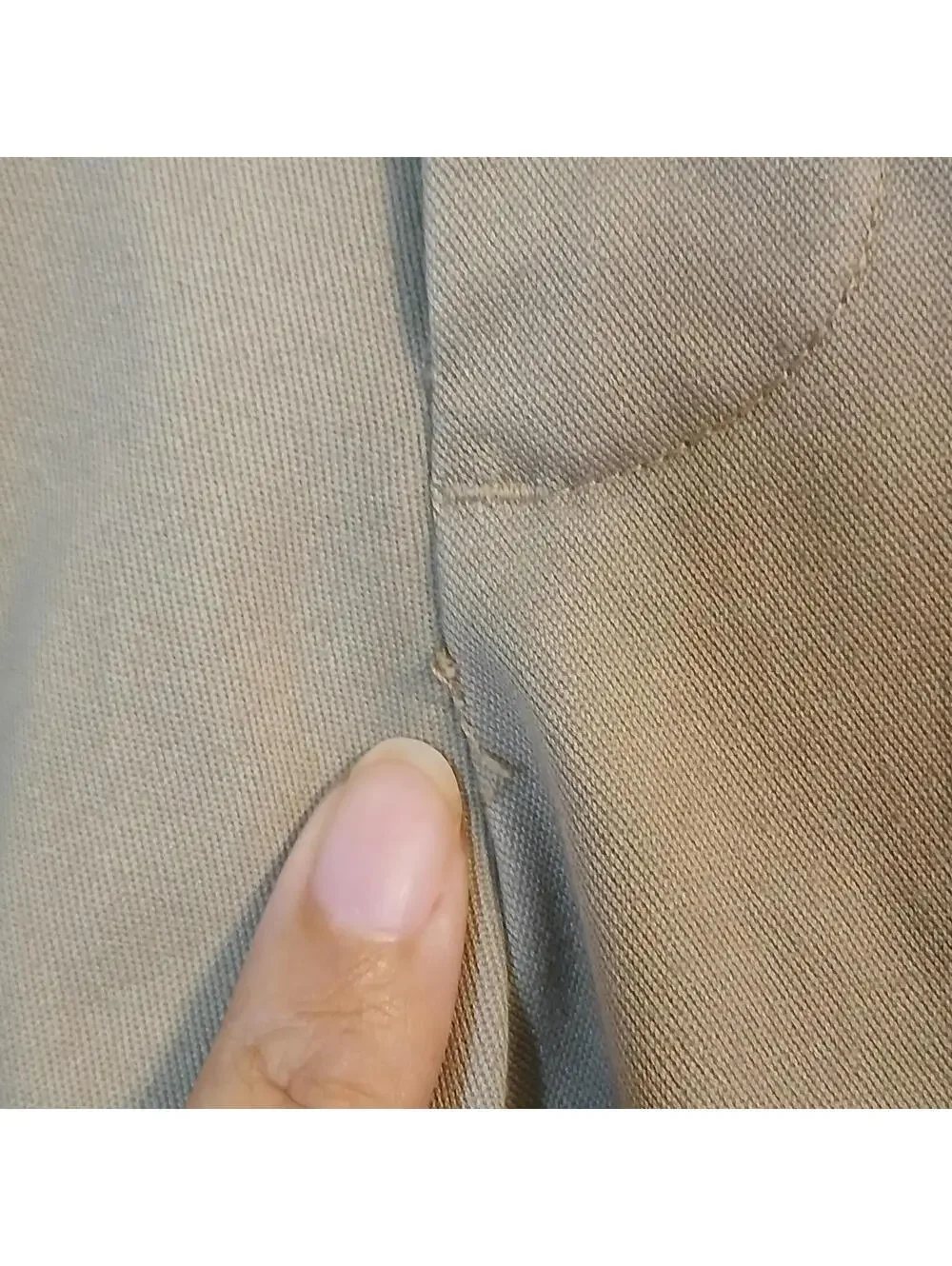 Perry Ellis Portfolio Men's 36x29 Tan Dress Pants - Flawed Dark Stains - Picture 11 of 12